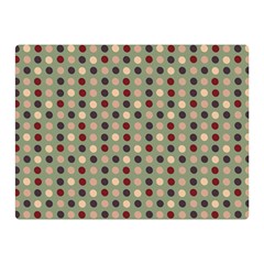 Grey Beige Burgundy Eggs On Green Double Sided Flano Blanket (mini) 