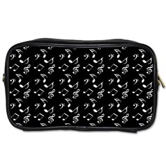 Black Music Notes Toiletries Bags 2-side by snowwhitegirl