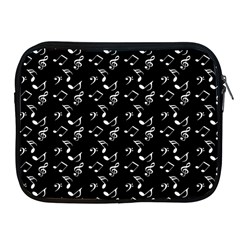 Black Music Notes Apple Ipad 2/3/4 Zipper Cases by snowwhitegirl