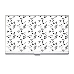 White Music Notes Business Card Holders by snowwhitegirl