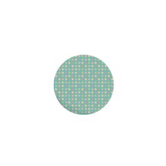 Pink Peach Green Eggs On Seafoam 1  Mini Buttons by snowwhitegirl