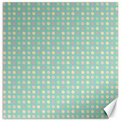 Pink Peach Green Eggs On Seafoam Canvas 20  X 20   by snowwhitegirl