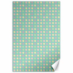 Pink Peach Green Eggs On Seafoam Canvas 20  X 30   by snowwhitegirl