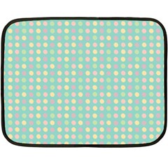 Pink Peach Green Eggs On Seafoam Double Sided Fleece Blanket (mini)  by snowwhitegirl