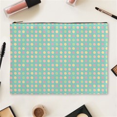 Pink Peach Green Eggs On Seafoam Cosmetic Bag (xl) by snowwhitegirl