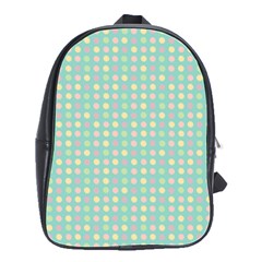 Pink Peach Green Eggs On Seafoam School Bag (large) by snowwhitegirl