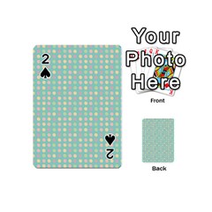 Pink Peach Green Eggs On Seafoam Playing Cards 54 (mini) 