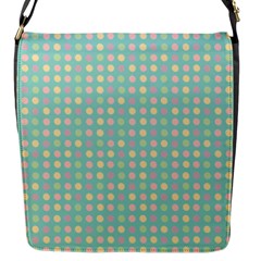 Pink Peach Green Eggs On Seafoam Flap Messenger Bag (s) by snowwhitegirl