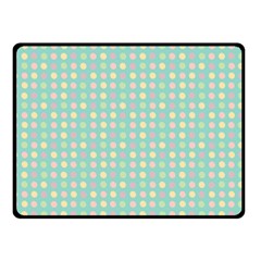 Pink Peach Green Eggs On Seafoam Double Sided Fleece Blanket (small)  by snowwhitegirl