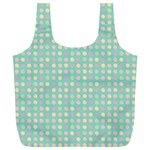 Pink Peach Green Eggs On Seafoam Full Print Recycle Bags (L)  Front