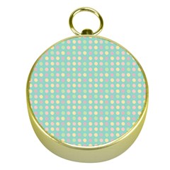 Pink Peach Green Eggs On Seafoam Gold Compasses by snowwhitegirl