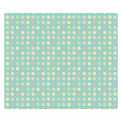 Pink Peach Green Eggs On Seafoam Double Sided Flano Blanket (small)  by snowwhitegirl