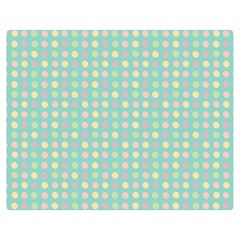 Pink Peach Green Eggs On Seafoam Double Sided Flano Blanket (medium)  by snowwhitegirl