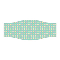 Pink Peach Green Eggs On Seafoam Stretchable Headband