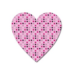 Grey Magenta Eggs On Pink Heart Magnet by snowwhitegirl