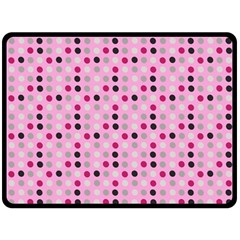 Grey Magenta Eggs On Pink Fleece Blanket (large)  by snowwhitegirl