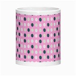 Teal White Eggs On Pink Morph Mugs Center