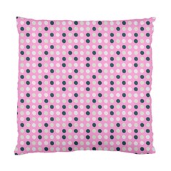 Teal White Eggs On Pink Standard Cushion Case (two Sides) by snowwhitegirl