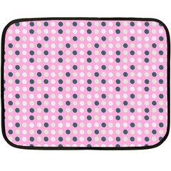 Teal White Eggs On Pink Fleece Blanket (mini) by snowwhitegirl