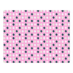 Teal White Eggs On Pink Double Sided Flano Blanket (large)  by snowwhitegirl