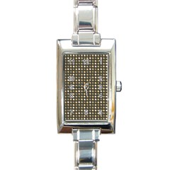 Grey Beige Eggs On Dark Grey Rectangle Italian Charm Watch