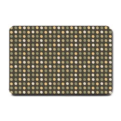 Grey Beige Eggs On Dark Grey Small Doormat  by snowwhitegirl