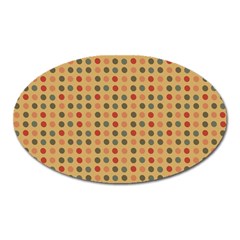 Grey Brown Eggs On Beige Oval Magnet by snowwhitegirl