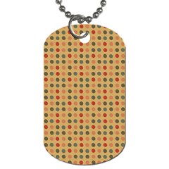 Grey Brown Eggs On Beige Dog Tag (one Side)