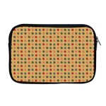 Grey Brown Eggs On Beige Apple MacBook Pro 17  Zipper Case Front