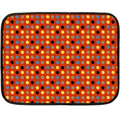 Yellow Black Grey Eggs On Red Fleece Blanket (mini) by snowwhitegirl