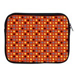 Yellow Black Grey Eggs On Red Apple iPad 2/3/4 Zipper Cases Front