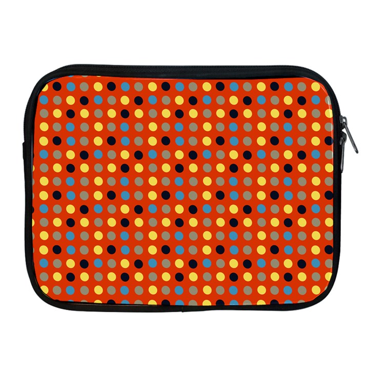 Yellow Black Grey Eggs On Red Apple iPad 2/3/4 Zipper Cases