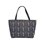 Cakes Yellow Pink Dot Sundaes Grey Shoulder Handbags Front