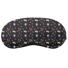 Cakes Yellow Pink Dot Sundaes Grey Sleeping Masks by snowwhitegirl