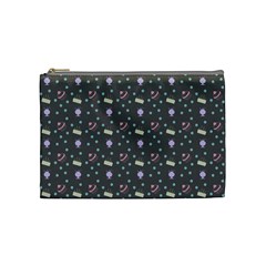 Cakes Yellow Pink Dot Sundaes Grey Cosmetic Bag (medium)  by snowwhitegirl