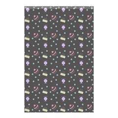 Cakes Yellow Pink Dot Sundaes Grey Shower Curtain 48  X 72  (small)  by snowwhitegirl