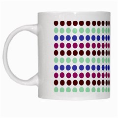 Multi White Dots White Mugs by snowwhitegirl