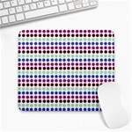 Multi White Dots Large Mousepads Front