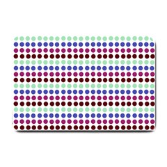 Multi White Dots Small Doormat  by snowwhitegirl