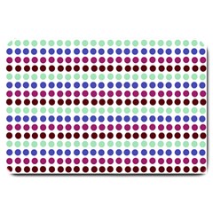 Multi White Dots Large Doormat  by snowwhitegirl