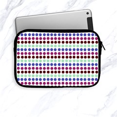 Multi White Dots Apple Ipad Mini Zipper Cases by snowwhitegirl