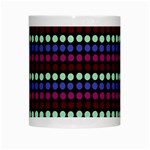 Multi Black Dots White Mugs Center