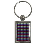 Multi Black Dots Key Chains (Rectangle)  Front