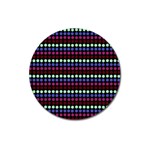 Multi Black Dots Magnet 3  (Round) Front