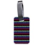 Multi Black Dots Luggage Tags (Two Sides) Front