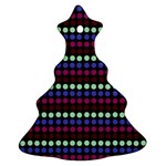 Multi Black Dots Ornament (Christmas Tree)  Front