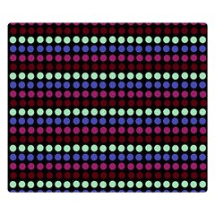 Multi Black Dots Double Sided Flano Blanket (Small) 