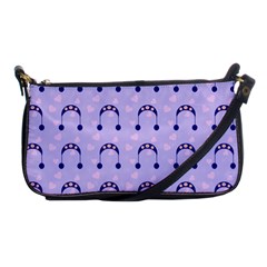 Winter Hat Snow Heart Lilac Blue Shoulder Clutch Bags