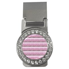 Pink Red Dots Money Clips (cz)  by snowwhitegirl