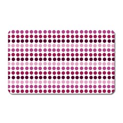 Pink Red Dots Magnet (rectangular) by snowwhitegirl